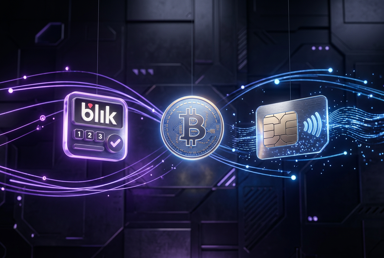 Zestawienie alternatywnych metod płatności takich jak BLIK i kryptowaluty